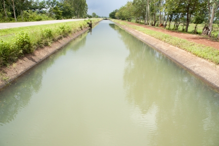 Water diversion canalの写真素材