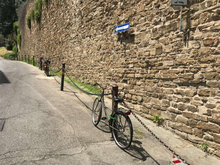 Florence, Tuscany, Italy - 07/14/2018: Porta San Miniato. Historical site.のeditorial素材