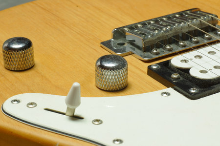 Electric guitar close up.の写真素材