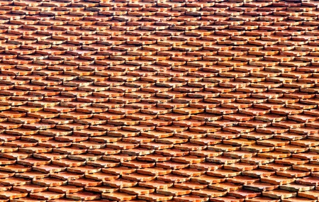 red roof texture, Temple in Thailandの写真素材