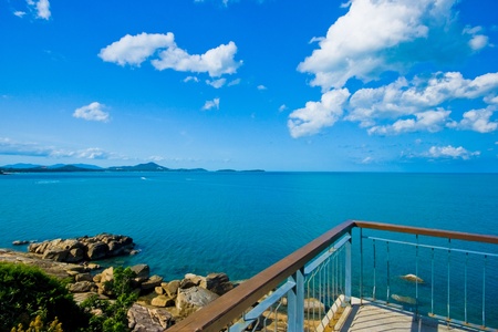 View point of Island for Traveller in Koh Samui Thailandの写真素材