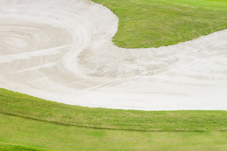 Sand bunker at the beautiful golf course.の写真素材