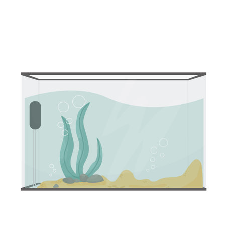 Aquarium. Vector cartoon illustration.のイラスト素材