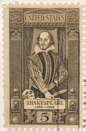 This is a Vintage 1964 Stamp Shakespeareのeditorial素材