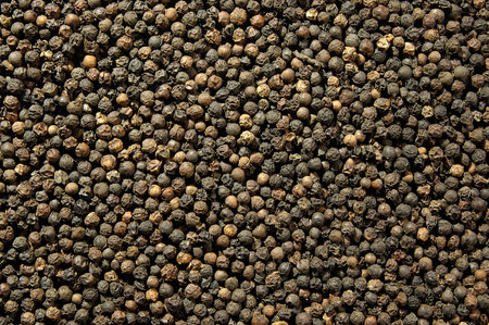 Texture Black pepper balls isolated
