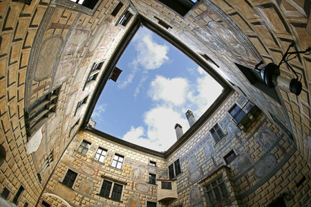 Cesky Krumlov Chateau Square No. 2の写真素材