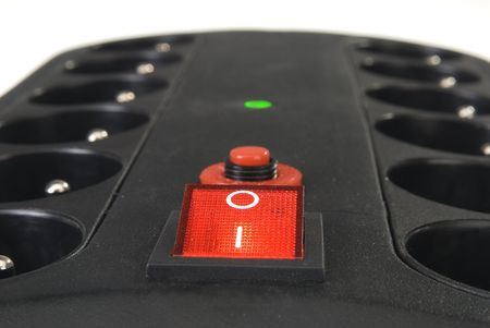 Twelve socket adaptor w switchの写真素材