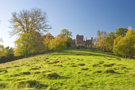 The British autumn in the Wales countrysideの写真素材