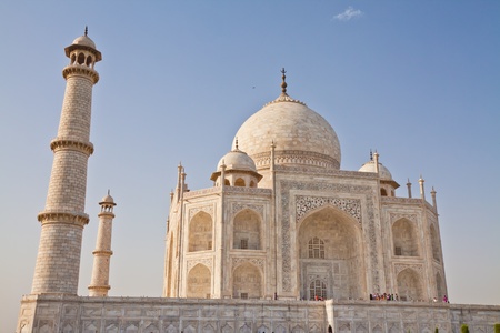 The Taj Mahal is a mausoleum located in Agra, India. It is one of the most recognisable structures in the world.のeditorial素材