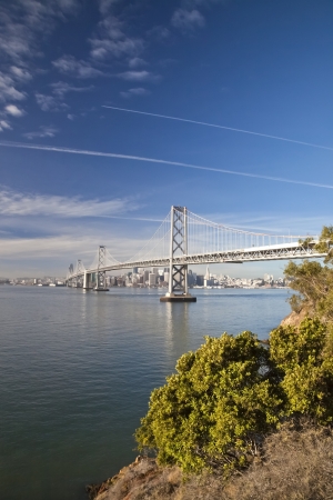 San Francisco Panorama with Bay bridgeの写真素材