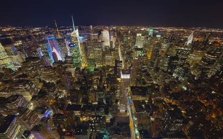 NEW YORK CITY, USA - SEPTEMBER 19: New York Uptown and Times Square on September 19, 2012, featured with Broadway Theaters and animated LED signs, is a symbol of New York City and the United States.のeditorial素材