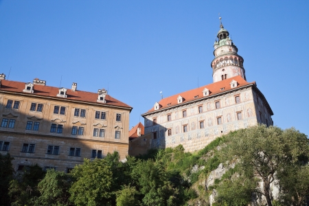 Cesky Krumlov the castle in the summerのeditorial素材
