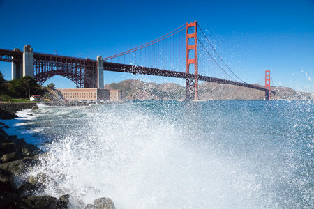 The Golden Gate Bridge in San Francisco bay