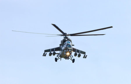 Plasy, Czech Republic- April 27, 2013 : The Airshow The Day on Air presents the Czech Army Fighter-...