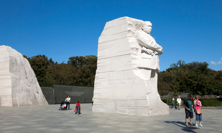 Washington DC, USA - October 17, 2014: The Martin Luther King Jr. Memorial located on the National...
