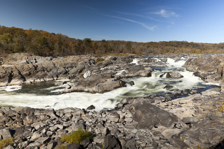 Great Falls Park on Potomac River, Virginia, USAの写真素材