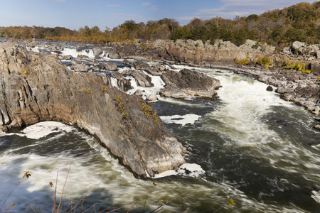 Great Falls Park on Potomac River, Virginia, USAの写真素材