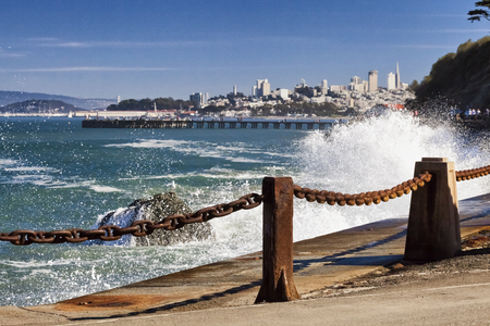 San Francisco Panorama from San Francisco Bayの写真素材