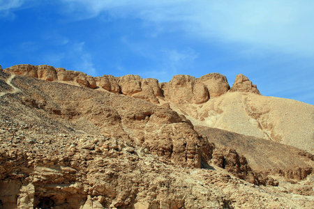 Valley of kings, Luxor, Egypt. Theban hills on Luxor's West Bank, where pharaohs are buried.の写真素材
