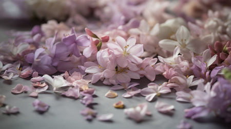 Flower wallpaper background in pastel colors. Generative AIの素材