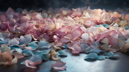 Flower wallpaper background in pastel colors. Generative AIの素材