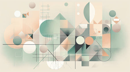 Abstract wallpaper background in pastel colors. Generative AIの素材