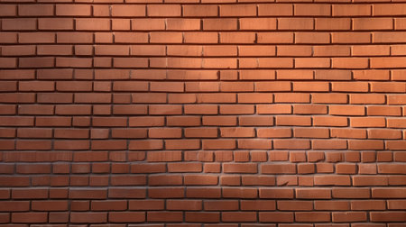 A wall with red bricks on it. Generative AIの素材