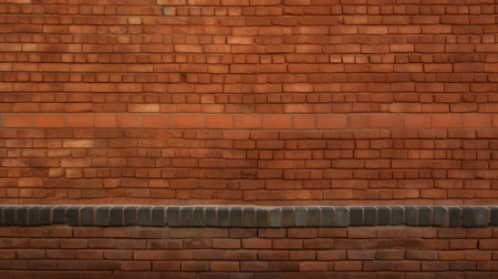A wall with red bricks on it. Generative AIの素材