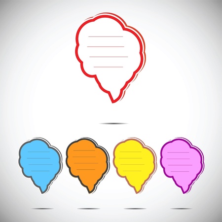 Colorful bubbles for speechのイラスト素材