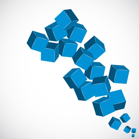 vector cubes のイラスト素材