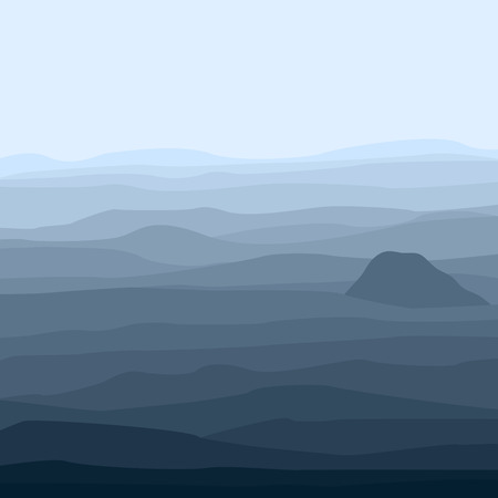 mountain landscapeのイラスト素材