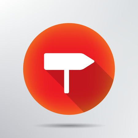 Road arrow sign icon のイラスト素材
