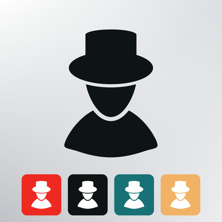 Man silhouette icon の写真素材