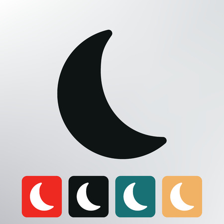 moon icon の写真素材