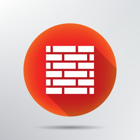 brick wall icon  のイラスト素材