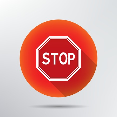 stop sign icon のイラスト素材