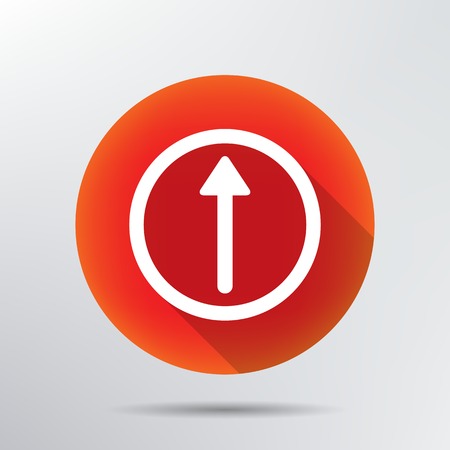 go straight icon のイラスト素材