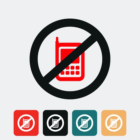 no cell phone sign のイラスト素材