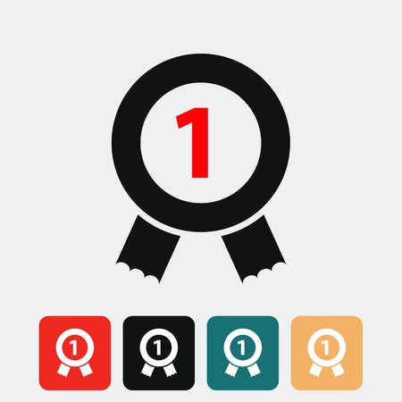 number one icon のイラスト素材