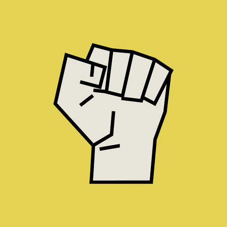 fist vector illustration.vector illustration.のイラスト素材