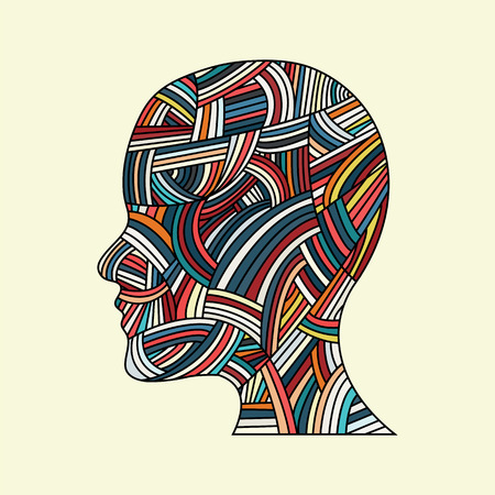 woman head.vector illustration.のイラスト素材