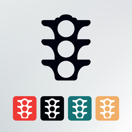 traffic light icon.vector illustrationのイラスト素材