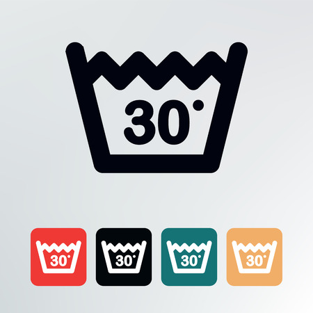 Wash at or below icon.vector illustration.のイラスト素材