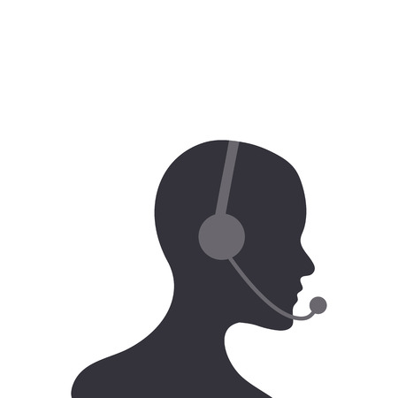 female operator.vector illustration.のイラスト素材