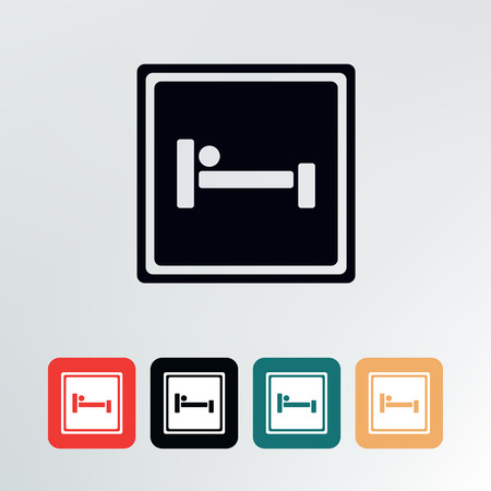 sign bed.vector illustration.のイラスト素材