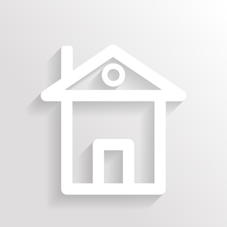 silhouette of house.vector illustration.のイラスト素材