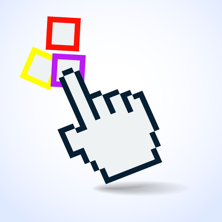 hand cursor.vector illustration.のイラスト素材