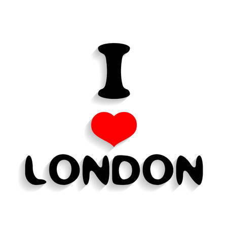 i love london.vector illustration.のイラスト素材
