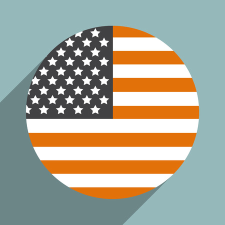 usa flag.vector illustration.のイラスト素材