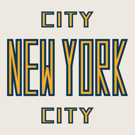 word new york city.vector illustration.のイラスト素材